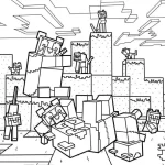 coloriage Minicraft à imprimer gratuit