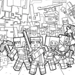 coloriage Minicraft pour primaire
