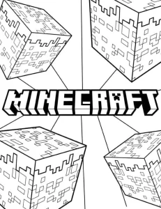 coloriage Minicraft pour enfant à imprimer