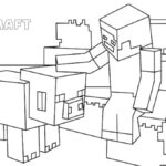 coloriage Minicraft educatif pour enfant
