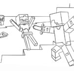 coloriage Minicraft de pour enfants