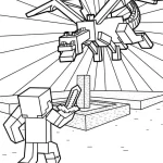 coloriage Minicraft pour enfant de 3 ans