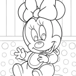 coloriage Minnie gratuit a imprimer