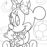 coloriage Minnie de pour enfants