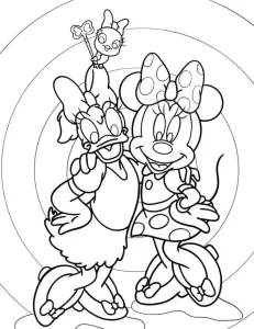 coloriage Minnie à imprimer pdf