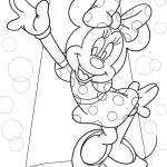 coloriage Minnie a dessiner et imprimer