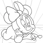 coloriage Minnie pour enfant de 7 ans