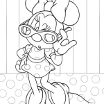 coloriage Minnie a telecharger