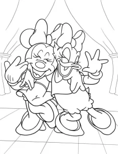 coloriage Minnie pour enfant de 5 ans