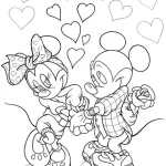 coloriage Minnie et decoupage a imprimer gratuit
