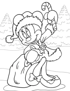 coloriage Minnie à imprimer gratuitement pdf