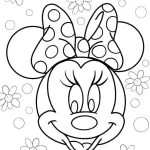 coloriage Minnie pour enfant de 8 ans