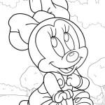 coloriage Minnie a dessiner en ligne