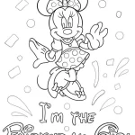 imprimer coloriage Minnie pour enfant