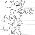 coloriage Minnie à imprimer pour enfant de 3 ans