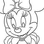 coloriage Minnie à imprimer pour enfant de 10 ans