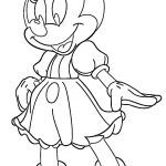 coloriage Minnie à imprimer gratuitement pdf