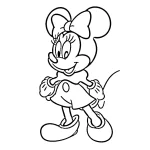 coloriage Minnie à imprimer pdf