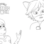 coloriage Miraculous pour enfant de 10 ans