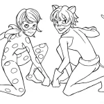 image de coloriage Miraculous pour enfant