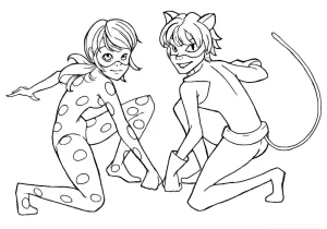 image de coloriage Miraculous pour enfant