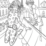 coloriage Miraculous à imprimer pour enfant de 4 ans
