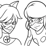 coloriage Miraculous à imprimer pour enfant de 6 ans