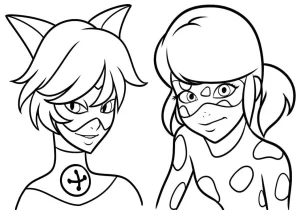 coloriage Miraculous à imprimer pour enfant de 6 ans