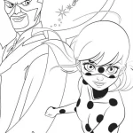 coloriage Miraculous et decoupage