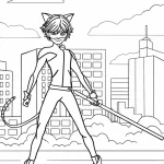 coloriage Miraculous pour enfant de 7 ans