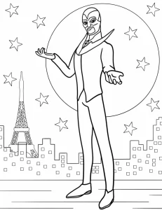 imprimer coloriage Miraculous pour enfant