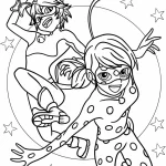 coloriage Miraculous et découpage à imprimer