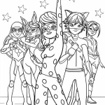 coloriage Miraculous et decoupage a imprimer gratuit