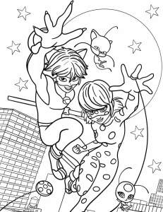 coloriage Miraculous à imprimer pour enfant de 8 ans