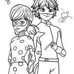 coloriage Miraculous pour enfant de 4 ans
