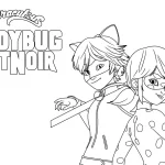 coloriage Miraculous pour enfant de 10 ans