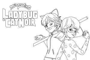 coloriage Miraculous pour enfant de 10 ans