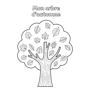 coloriage Mon arbre d’automne pour enfant de 10 ans