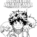 imprimer coloriage My Hero Academia gratuit