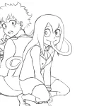 coloriage My Hero Academia pour enfant de 2 ans