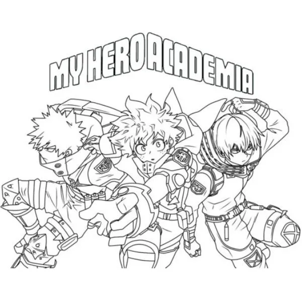 Tranh tô màu My Hero Academia