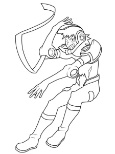 coloriage My Hero Academia à imprimer pour enfant de 2 ans