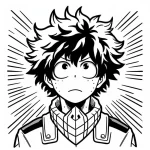 coloriage My Hero Academia pour enfant de à imprimer