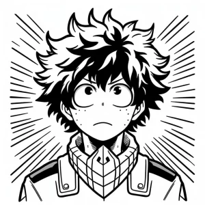 coloriage My Hero Academia pour enfant de à imprimer