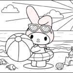a imprimer coloriage My Melody update gratuit
