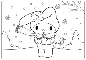 coloriage My Melody update gratuit en ligne