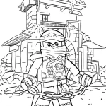 coloriage NinjaGo à imprimer pour enfant de 4 ans