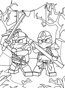 coloriage NinjaGo à imprimer gratuit