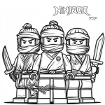 coloriage NinjaGo à imprimer pour enfant de 3 ans