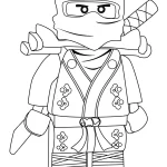 coloriage NinjaGo pour enfant de 5 ans